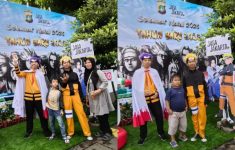 Polisi Gunakan Kostum Naruto di Kota Tua