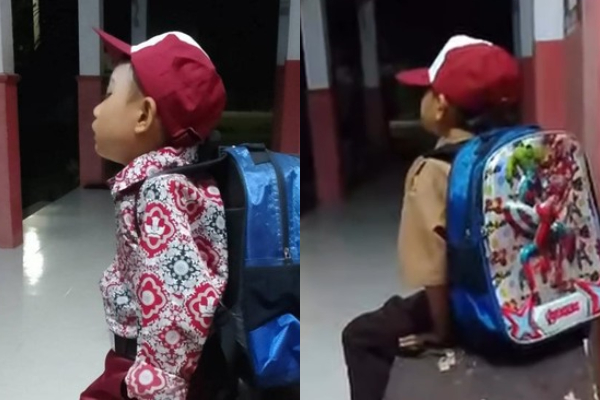 Viral! Siswa SD Asal Sulawesi Tengah Datang Jam 3 Pagi ke Sekolah, Netizen: Kamu Masih Masa Pertumbuhan