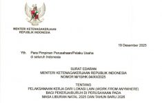 Link Download Surat Edaran WFA 29-31 Desember 2025 Resmi Dirilis, Khusus ASN, Ini Aturannya!