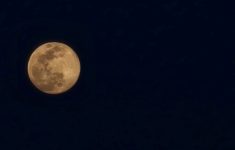 Ilustrasi fenomena supermoon