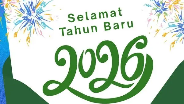 Ilustrasi Ucapan Selamat Tahun Baru 2026. (Source: Mistar)