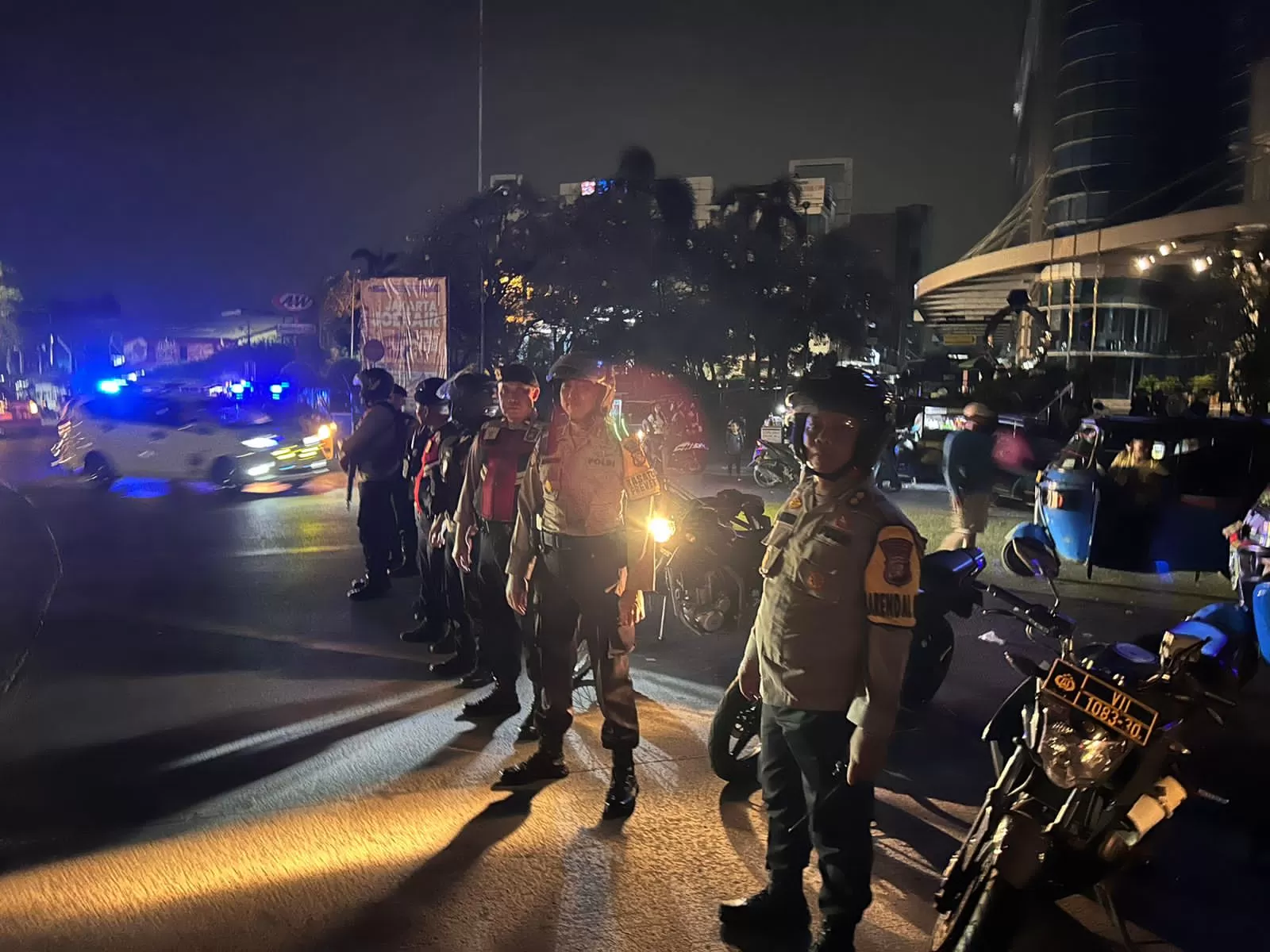 Ilustrasi aksi balap liar di Jakarta Pusat dibubarkan polisi. (Source: Suara Global)