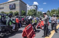 Ilustrasi jalan yang ditutup selama penyelenggaraan Reuni Akbar 212. (Source: Tribrata News)