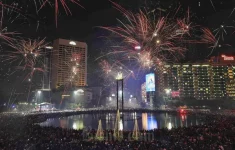 Ilustrasi perayaan tahun baru 2026 di Jakarta. (Source: Bisnis)