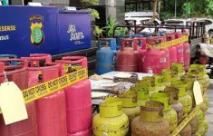 Ilustrasi tabung gas oplosan. (Source: Metro TV News)