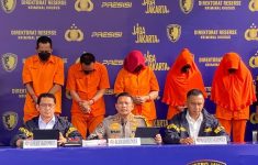 Konferensi Pers Polda Metro Jaya menangkap 5 pelaku aborsi di apartemen Jatinegara, Jakarta Timur. (Source: Detik)