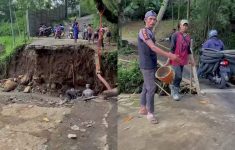 Hati-hati! Jalur Alternatif Godog Terputus, Akses Puncak Bogor Bertumpu Jembatan Kayu
