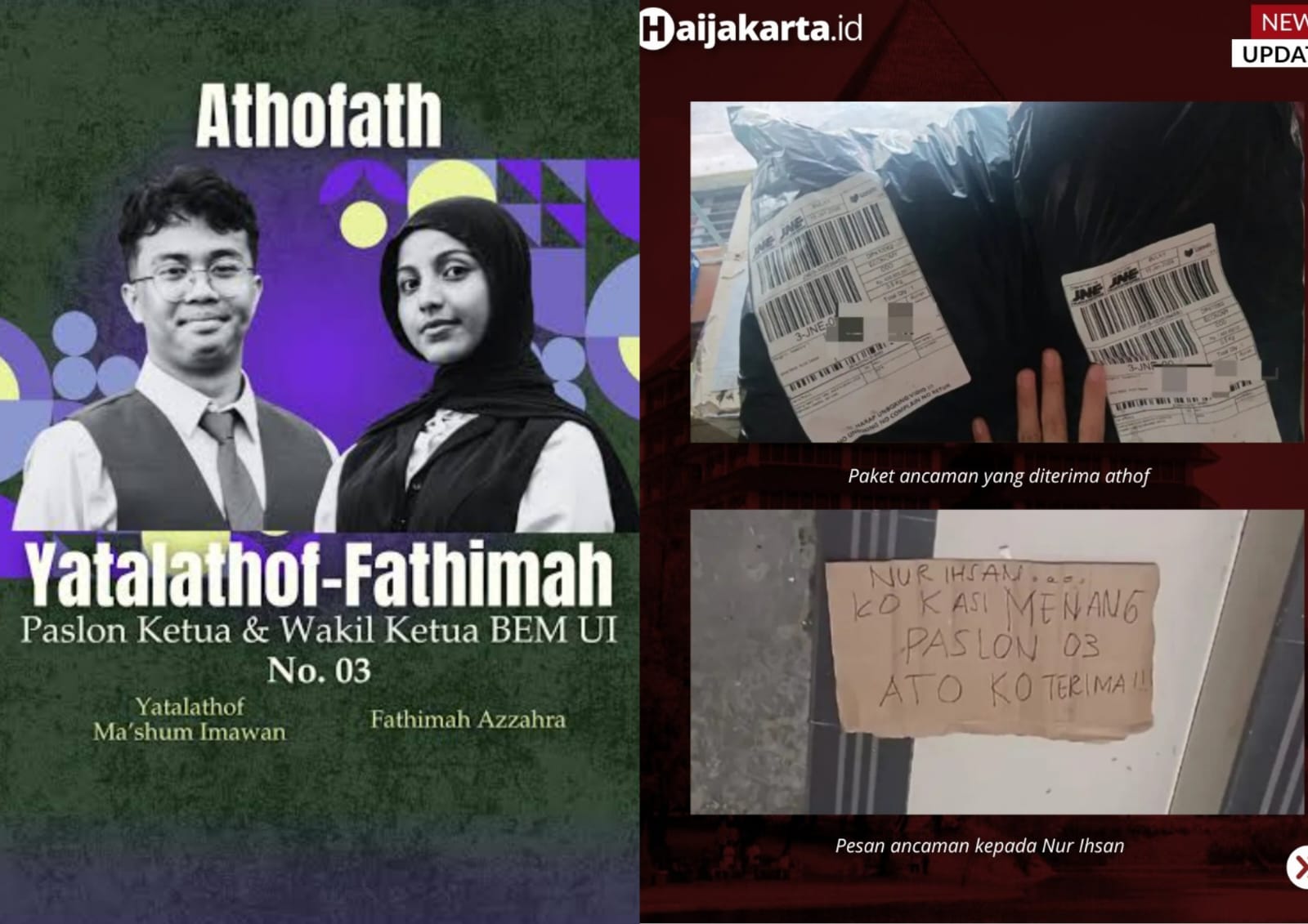 Deretan Teror yang Diterima Ketua dan Wakil BEM UI 2026 dari Pesan Ancaman hingga Paket Misterius