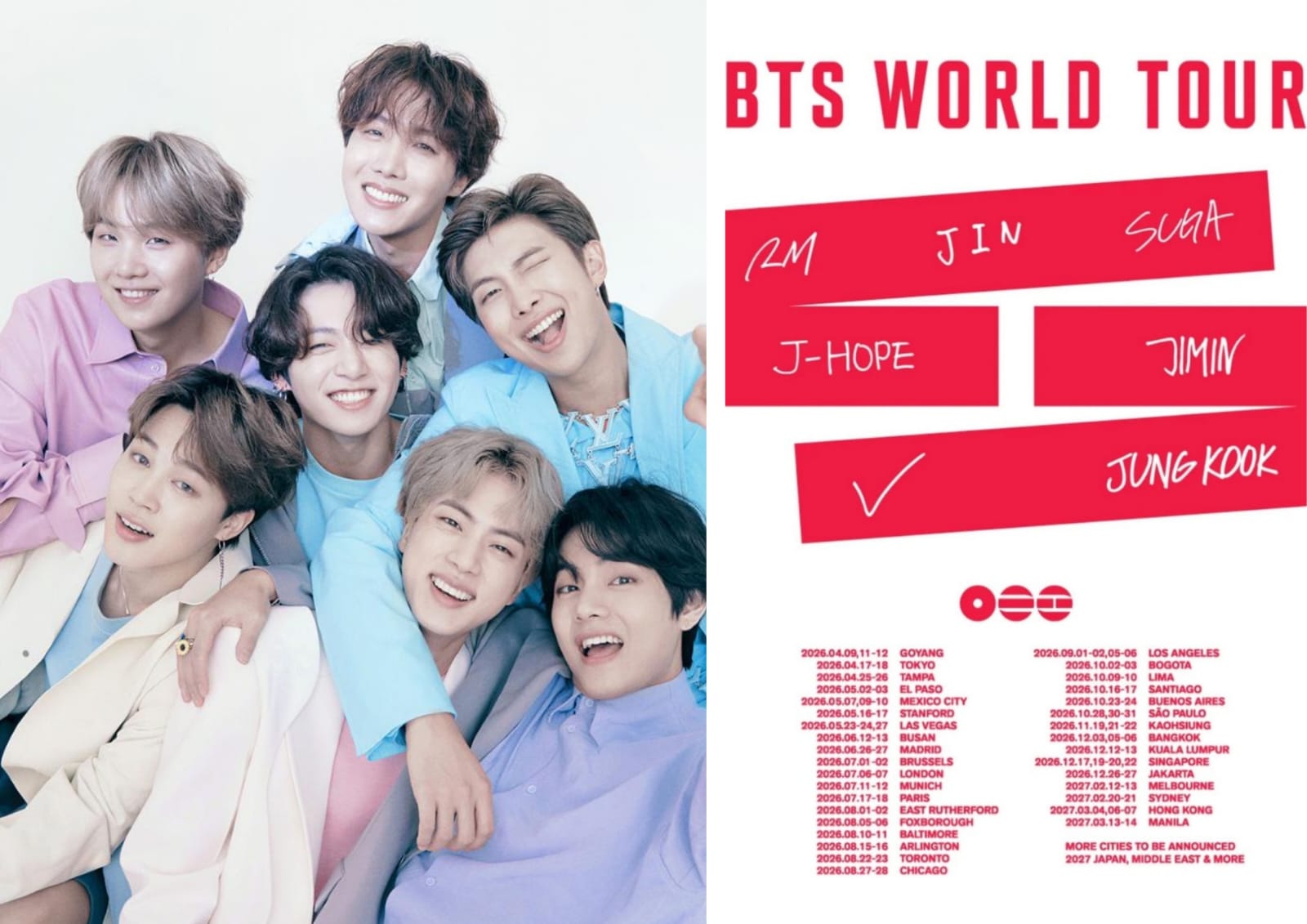 BTS Akan Konser di Jakarta 2026 Selama Dua Hari, Ini Jadwalnya