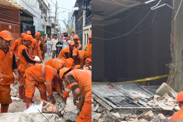 Seorang Ibu Terpental Usai Tabung Gas Meledak di Jakarta Barat, Alami Luka Bakar Sekujur Tubuh