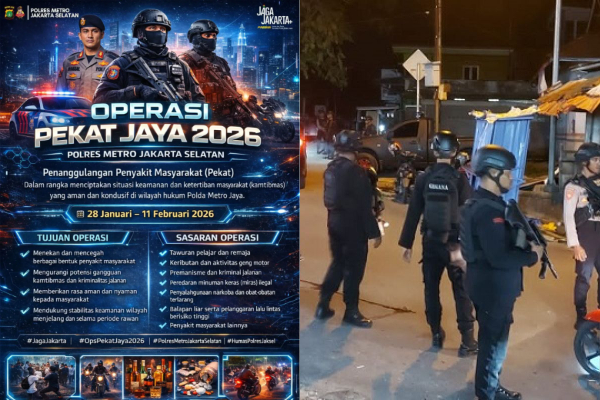 Operasi Pekat Jaya 2026 Resmi Digelar Selama 15 Hari, Ini Daftar Lokasi Beserta Target Sasarannya