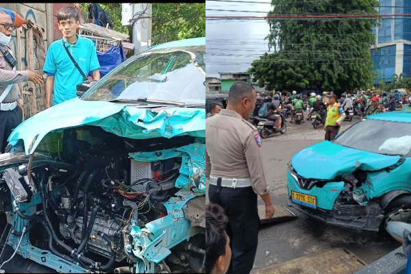 Taksi Tersambar Kereta di Jakarta Pusat, Sopir Diduga Terobos Palang
