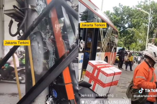 Transjakarta Tabrak Tiang di Pasar Minggu Gegara Lalai, Ini Kronologinya