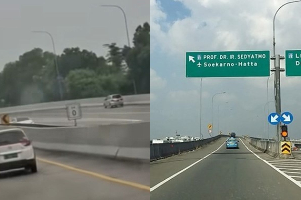 Aksi Mobil Lawan Arah di Tol Bandara Soetta Viral, Identitas Pelaku Masih Belum Diketahui