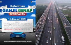 Ganjil Genap Jakarta Ditiadakan Jumat 16 Januari 2026, Spesial Peringati Isra Miraj