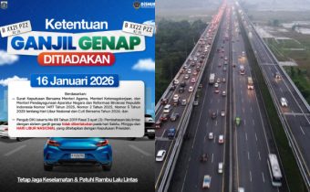 Ganjil Genap Jakarta Ditiadakan Jumat 16 Januari 2026, Spesial Peringati Isra Miraj