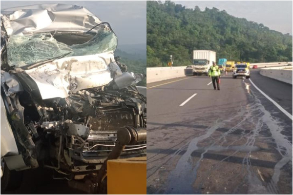 Mobil Rombongan Guru Tabrak Crane di Tol Semarang-Solo, 1 Orang Tewas di Tempat