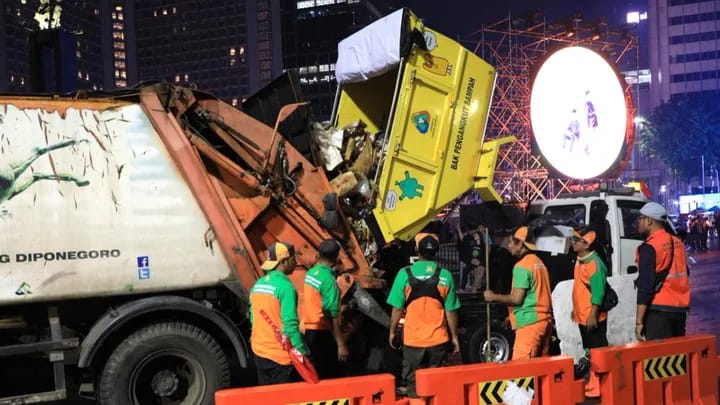 Turun Drastis! Dibanding Tahun Sebelumnya, Volume Sampah Tahun Baru 2026 di Jakarta Capai 91,41 Ton