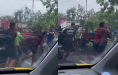 Detik-detik Baku Hantam Pemobil dengan Tukang Semprot Kaca di Surabaya, 1 Orang Diamankan Polisi
