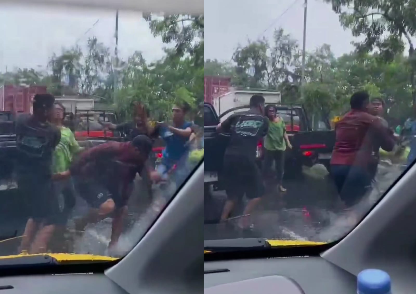 Detik-detik Baku Hantam Pemobil dengan Tukang Semprot Kaca di Surabaya, 1 Orang Diamankan Polisi
