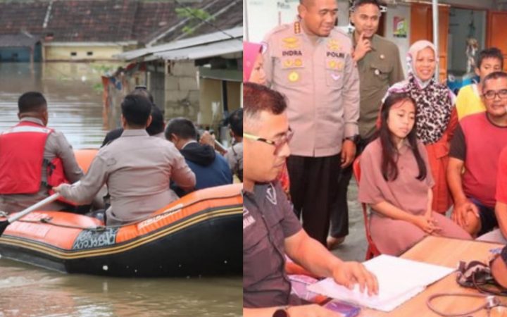 Polresta Tangerang Turunkan Tim Medis ke Lokasi Banjir Jayanti, Warga Dipastikan Aman