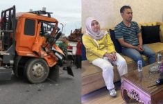 Ngeri! Truk Tronton Mundur di Flyover Ciputat, Pasutri Ini Nyaris Tewas Begini Kronologinya