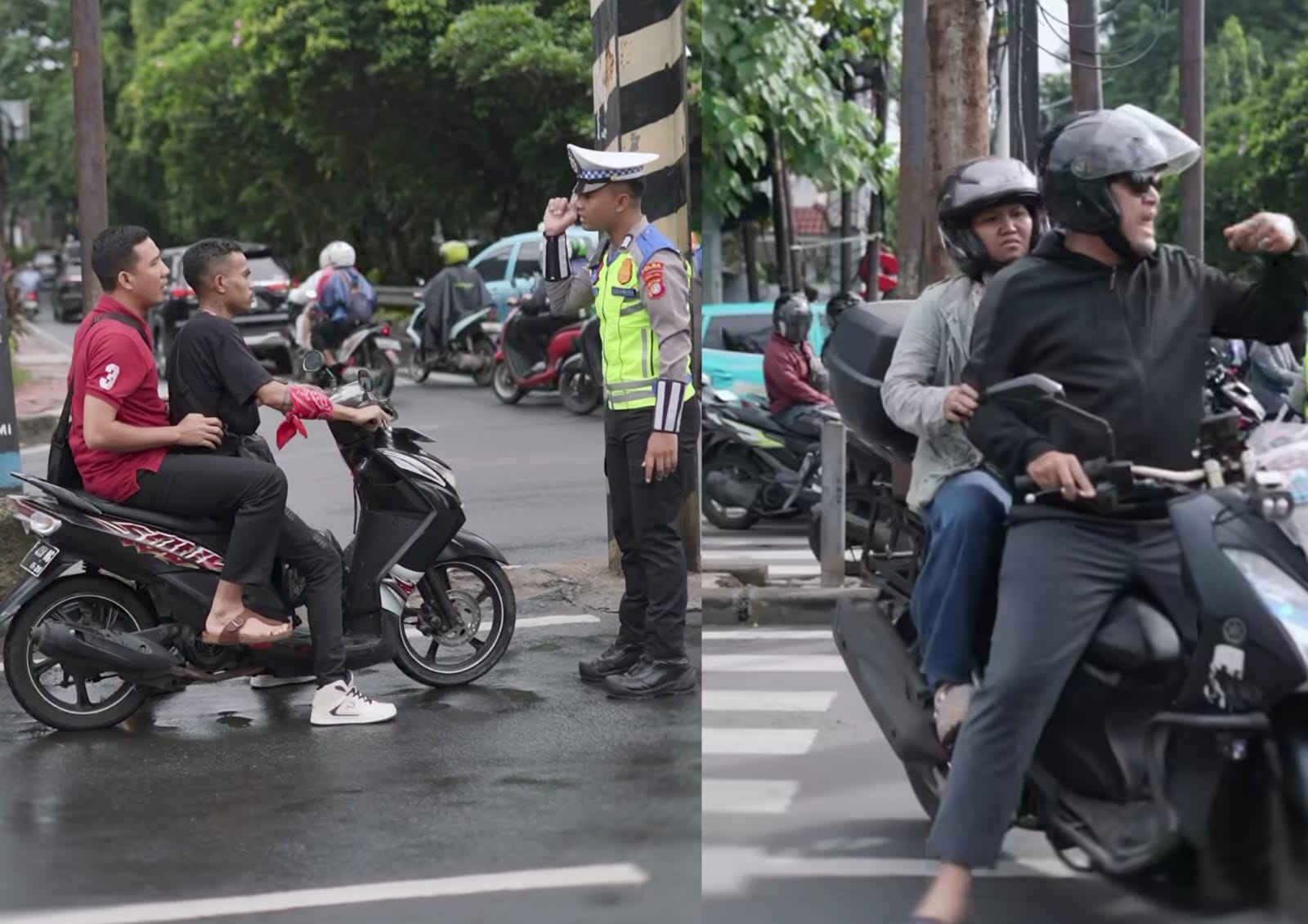 Penertiban Pengendara Lawan Arus di Lebak Bulus Jaksel, Netizen: Bisa Diliat Emang Masyarakatnya Susah