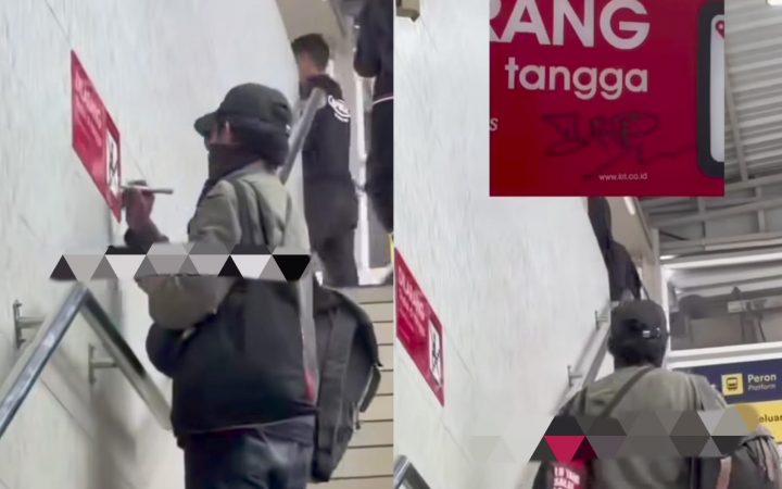 Viral Bikin Geram! Aksi Vandalisme di Stasiun Bojong Gede Terekam Kamera, Pelaku Diburu KCI
