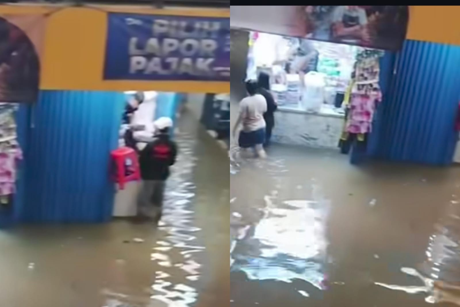 Banjir Pasar Cipulir Rendam Lantai Dasar Sebabkan Omzet Pedagang Turun, Netizen: Semangat Ya Buat Pedagang di Sana