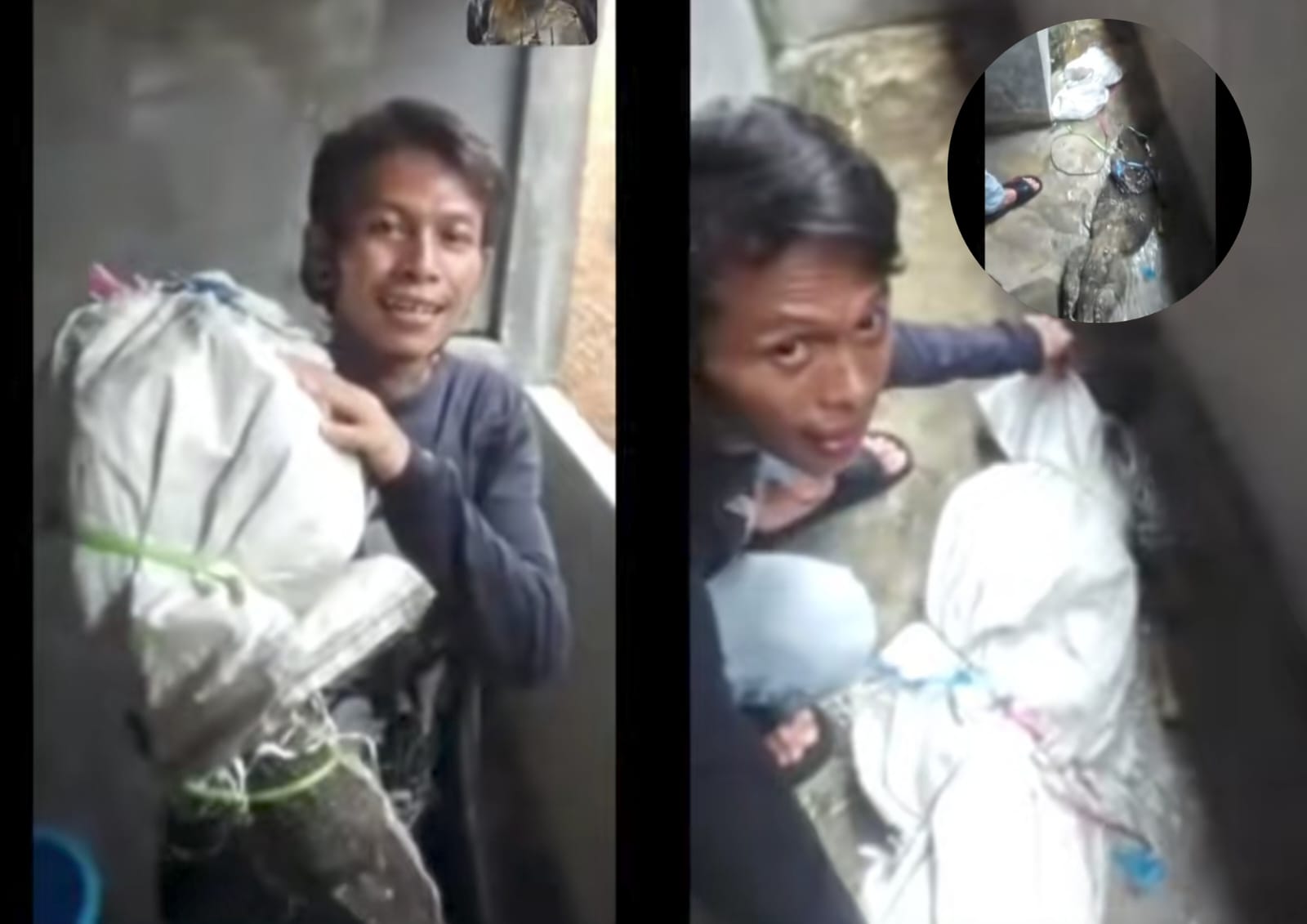 Viral Pria Diduga Gendong Mayat di Tambora Jakbar Terekam CCTV Ternyata Biawak: Maaf Ya Udah Bikin Rame