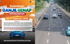 Ganjil Genap Jakarta 16-17 Februari 2026 Ditiadakan, Peringati Tahun Baru Imlek