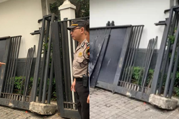Pagar Rumah Jusuf Kalla Ditabrak Mobil, Pengemudi Diduga Mengantuk