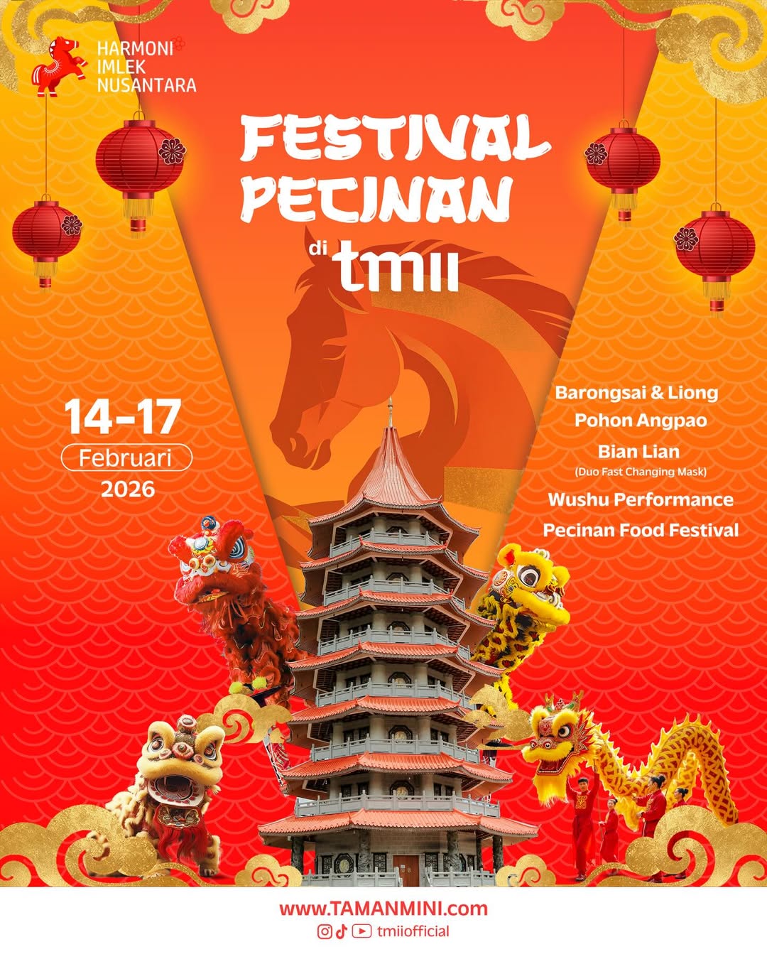 Daftar Event Imlek 2026 Paling Meriah di Jakarta