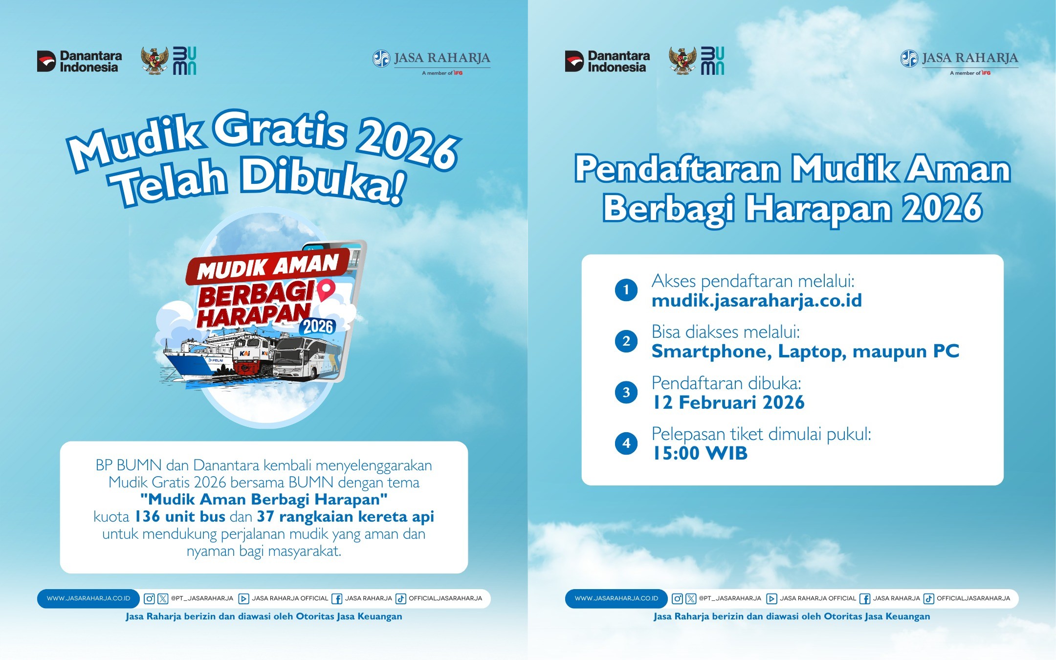 Daftar BUMN Gelar Mudik Gratis 2026