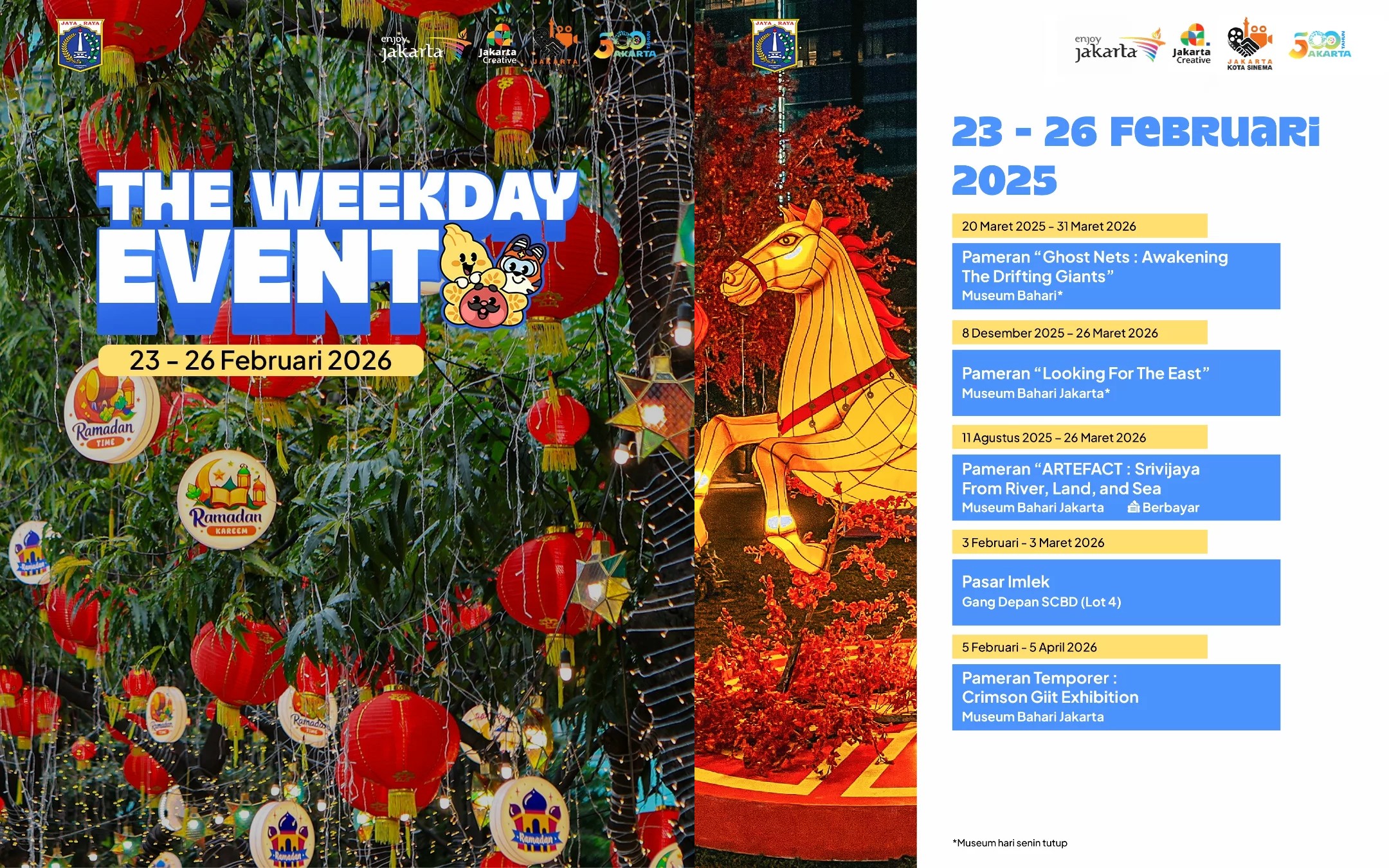 Daftar The Weekday Event Jakarta Hadir 23-26 Februari 2026