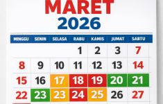 Kalender Maret 2026 Penuh Tanggal Merah