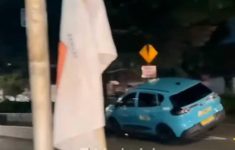 Taksi Listrik Tabrak Separator Basway di Ragunan Jaksel, Polisi: Pengemudinya Ngantuk