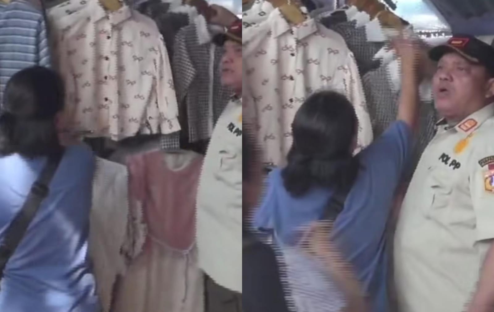 Aksi Panik Pedagang di Trotoar Tanah Abang Saat di Razia Satpol PP hingga Kocar-kacir!