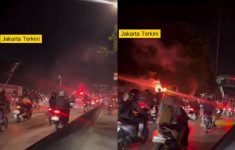 Sejumlah Pengendara Motor Konvoi di Daan Mogot Ganggu Warga Saat Buka Puasa, Netizen: Norak Banget