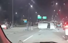 Fortuner Tabrak Agya di Tol Depok hingga Terguling, Ini Kronologinya!