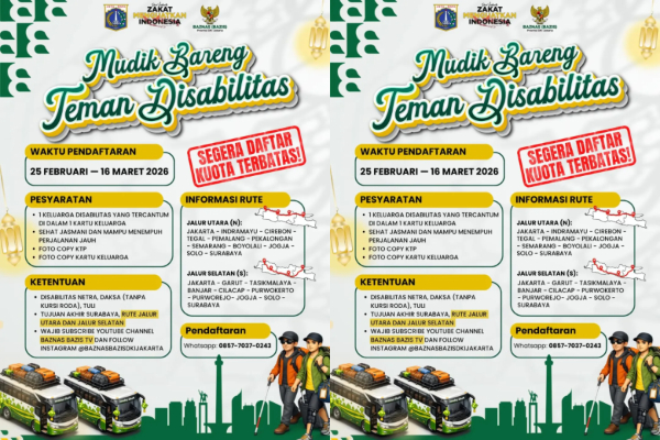 Syarat Daftar Mudik Gratis Teman Disabilitas 2026, Catat Jadwal dan Rute Perjalanannya