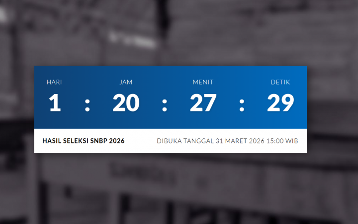 Countdown Pengumuman SNBP 2026 Rilis 31 Maret