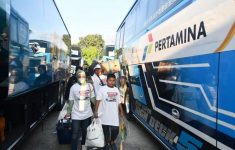 Pertamina Fasilitasi Arus Balik Gratis, 900 Pemudik Kembali ke Jakarta dari 4 Kota