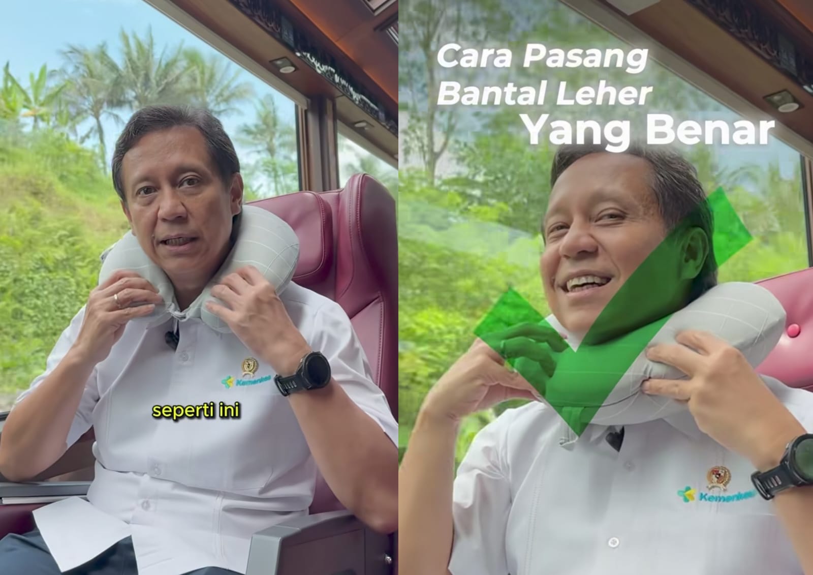 Jangan Sampai Salah, Begini Cara Pakai Bantal Leher yang Benar Saat Mudik Kata Menkes!