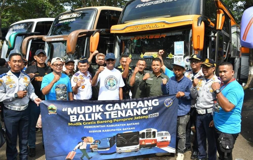 Program Mudik Gratis Permudah Pulang Kampung, 300 Warga Batang Dijemput 6 Bus dari Jakarta