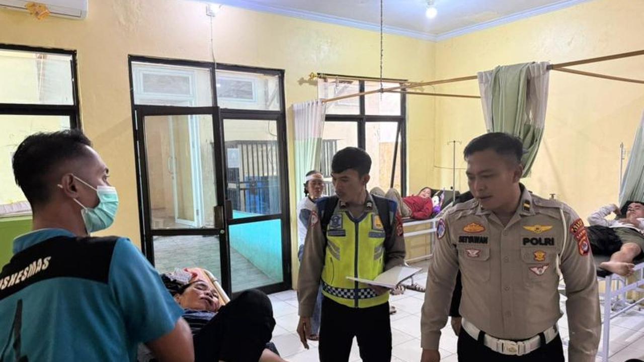 Bus Wisatawan Asal Bekasi Kecelakaan di Banten, 21 Penumpang Luka-luka