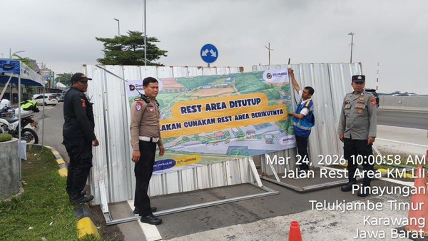 Rest Area KM 52B Tol Japek Ditutup Sementara Saat Arus Balik, Ini Alasanya!