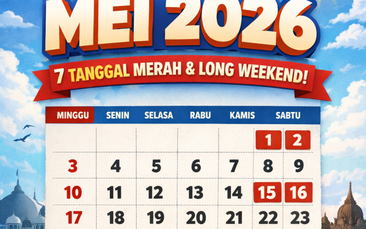 Ini Daftar Lengkap 7 Tanggal Merah Mei 2026