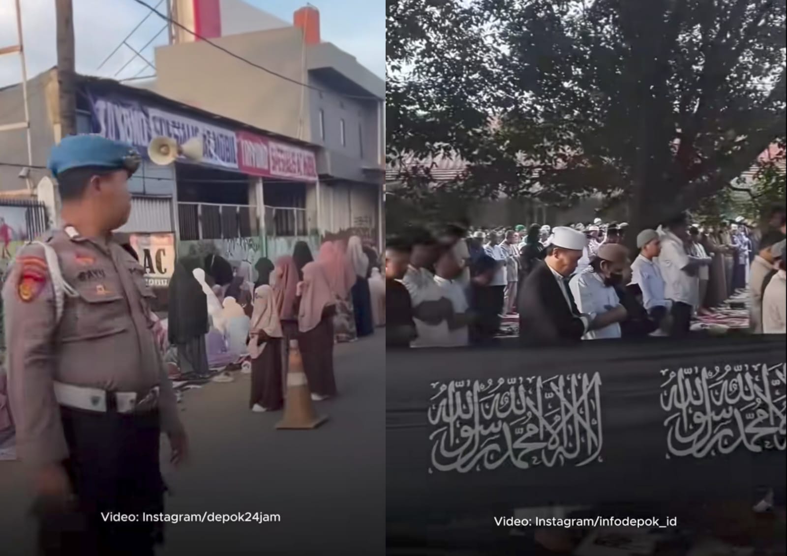 Viral 500 Jemaah di Depok Shalat Idul Fitri Hari Ini, Berlangsung Aman dan Kondusif