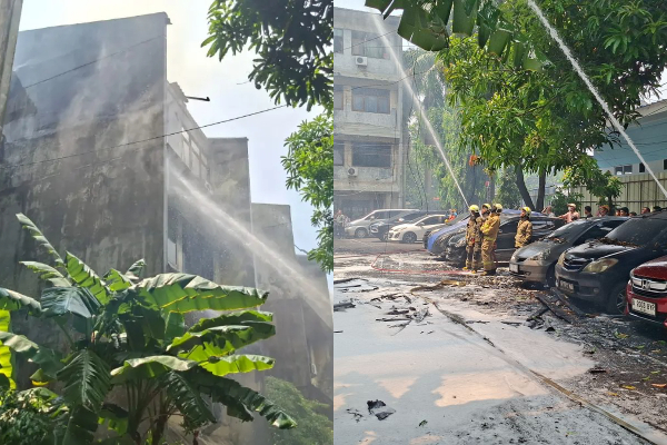 Gedung Asrama Polisi di Kalideres Terbakar, Api Diduga Berasal dari Lantai 4
